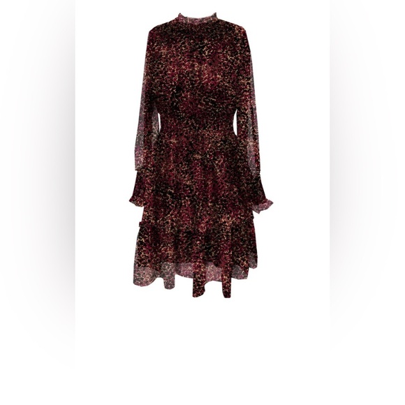 Taylor Printed Smocked-Waist Fit & Flare Dress - Picture 1 of 8